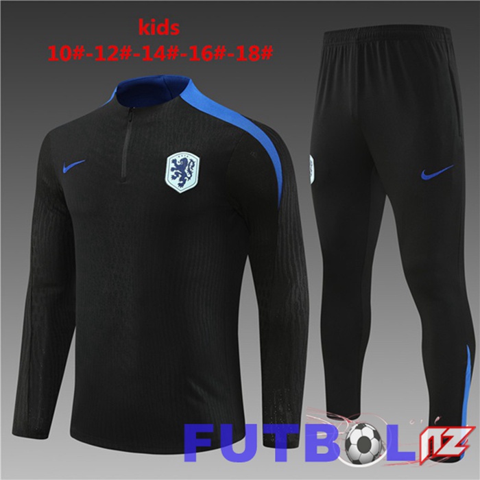 Chandal Equipos De Futbol Países Bajos Ninos Negro 2024/2025