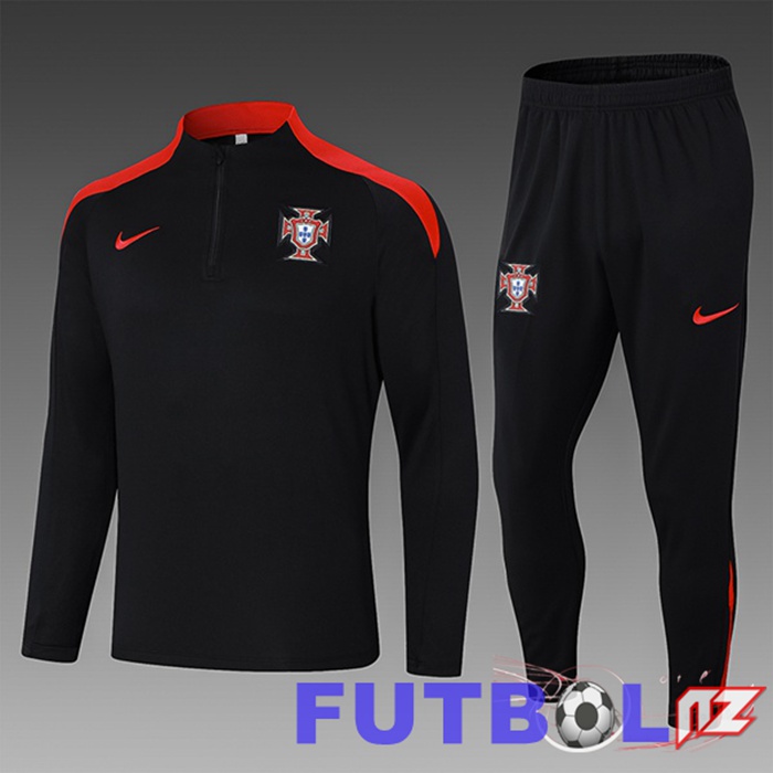Chandal Equipos De Futbol Portugal Ninos Negro 2024/2025