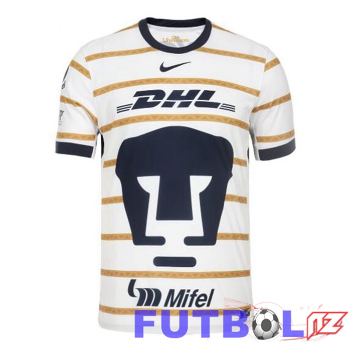 Camisetas De Futbol Pumas UNAM Primera Blanco 2024/2025