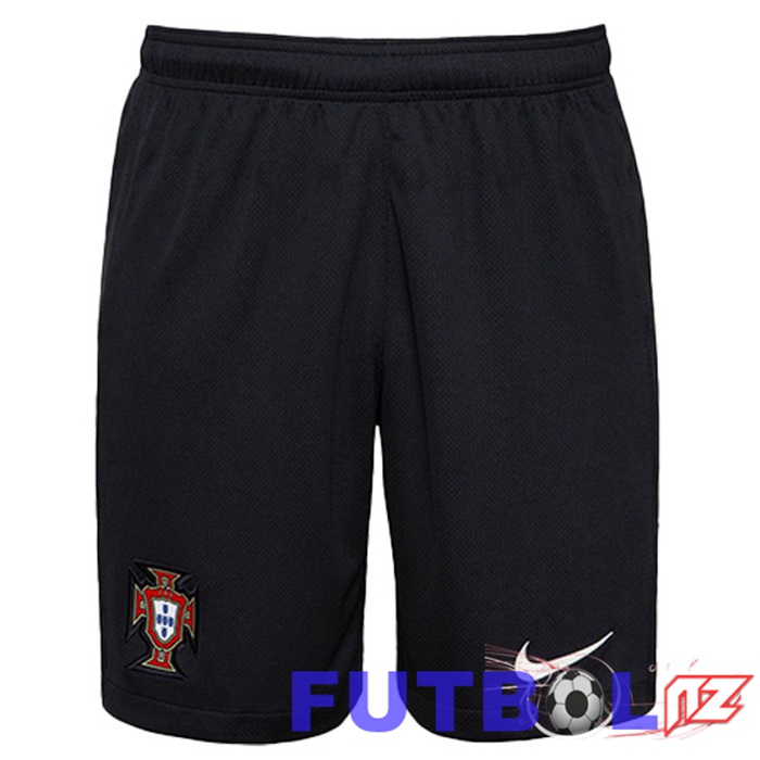 Cortos de Futbol Portugal Segunda Negro 2024/2025 Cortos de Futbol Portugal Segunda Negro 2024/2025