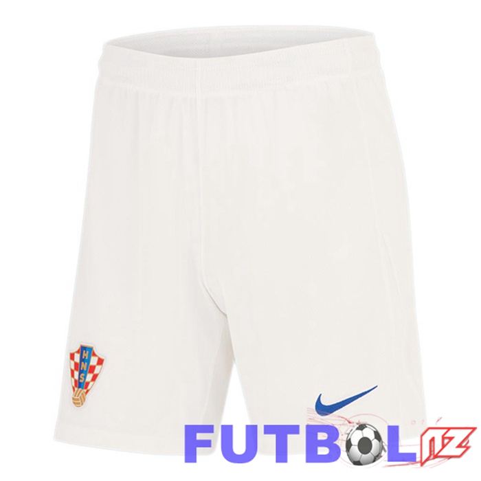 Cortos de Futbol Croacia Primera Blanco 2024/2025