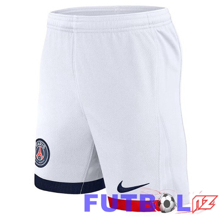 Cortos de Futbol Paris PSG Segunda Blanco 2024/2025
