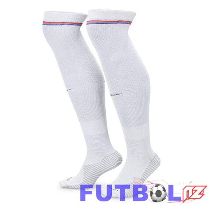 Calcetines De Futbol Inglaterra Primera Blanco 2024/2025 Calcetines De Futbol Inglaterra Primera Blanco 2024/2025
