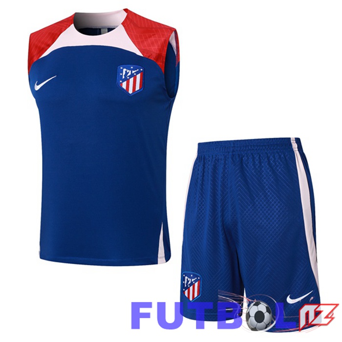 Chalecos Futbol Atletico Madrid + Cortos Azul 2024/2025 Chalecos Futbol Atletico Madrid + Cortos Azul 2024/2025