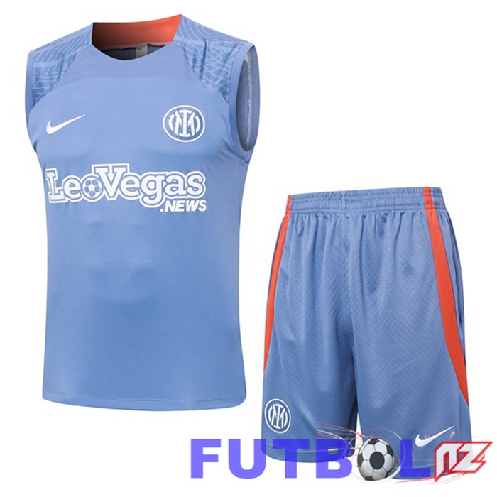 Chalecos Futbol Inter Milan + Cortos Gris 2024/2025