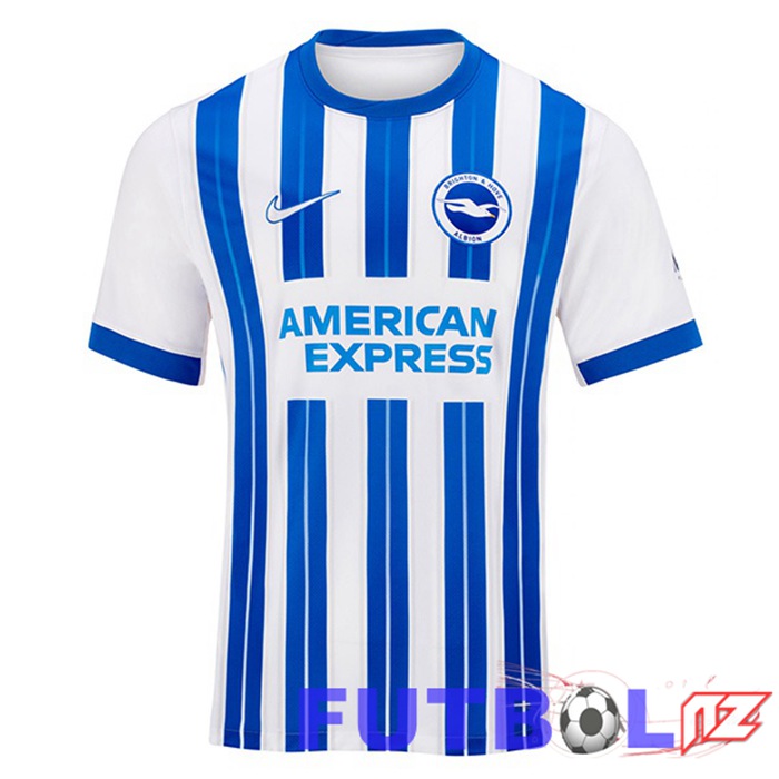 Camisetas De Futbol FC Brighton Primera Azul Blanco 2024/2025
