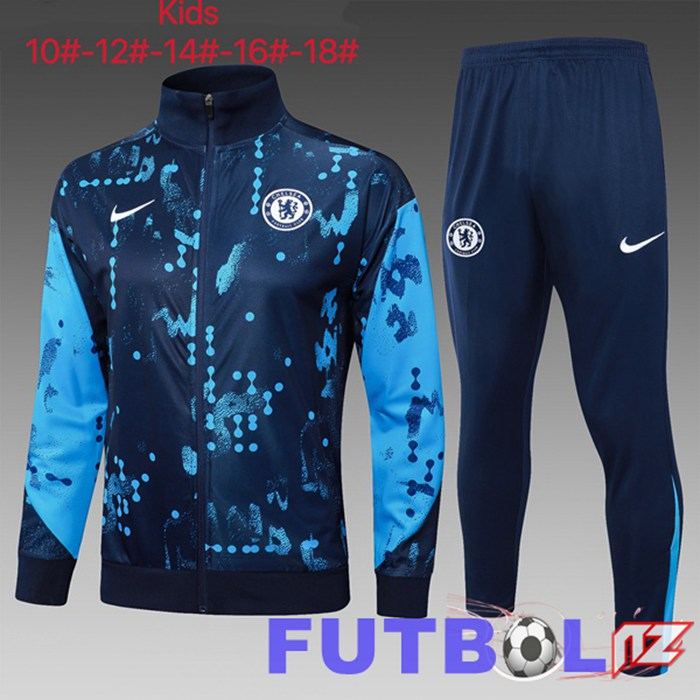 Chandal Equipos De Futbol - Chaqueta FC Chelsea Ninos Azul Real 2025/2026