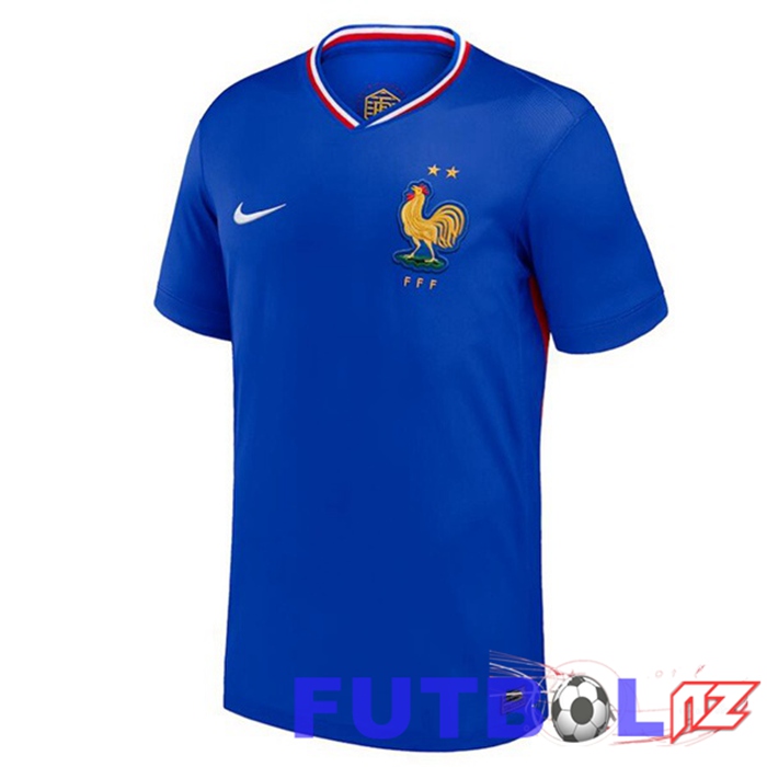 Camiseta Equipe Francia Primera Azul UEFA Euro 2024
