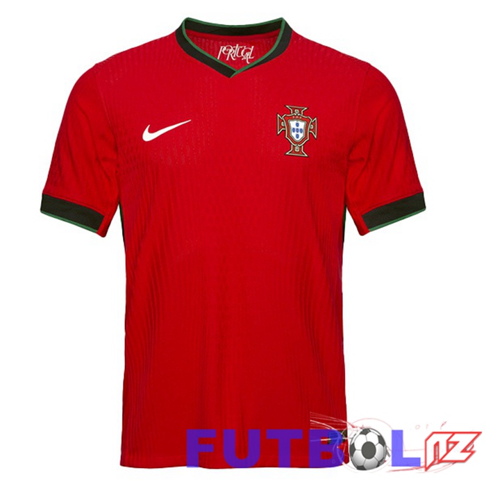 Camiseta Equipe Portugal Primera Rojo UEFA Euro 2024