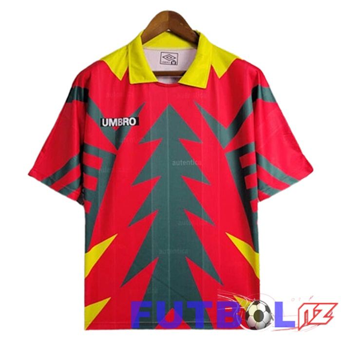 Camisetas De Futbol México Retro Portero Rojo/Verde 1998