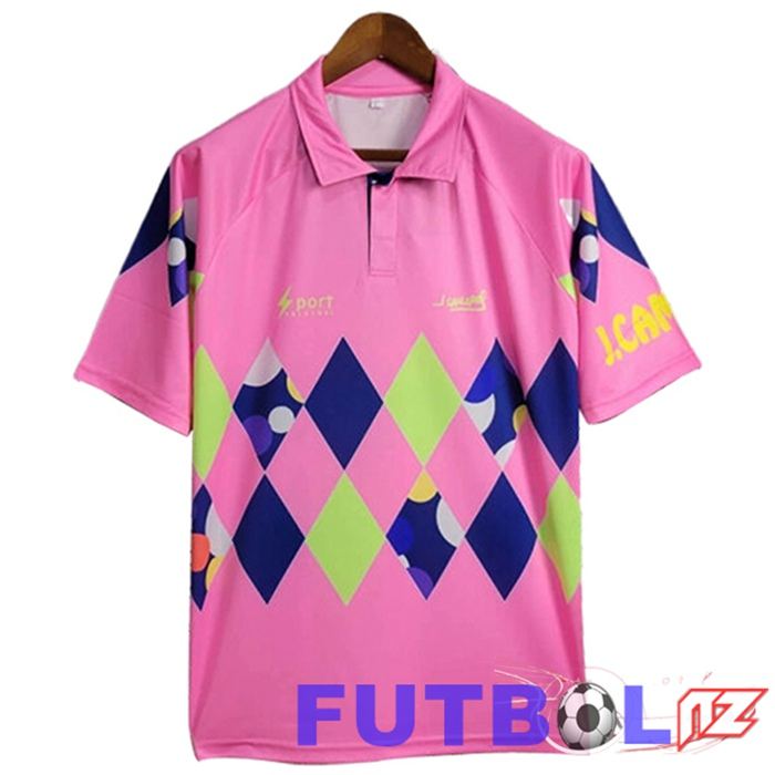 Camisetas De Futbol México Retro Portero Rosa/Azul