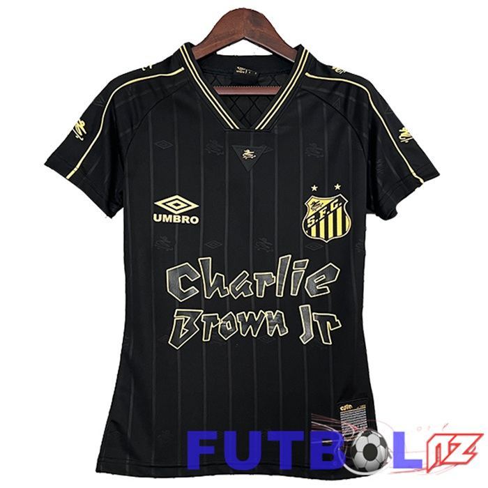 Camisetas De Futbol Santos FC Mujer Edición Especial Negro 2024/2025