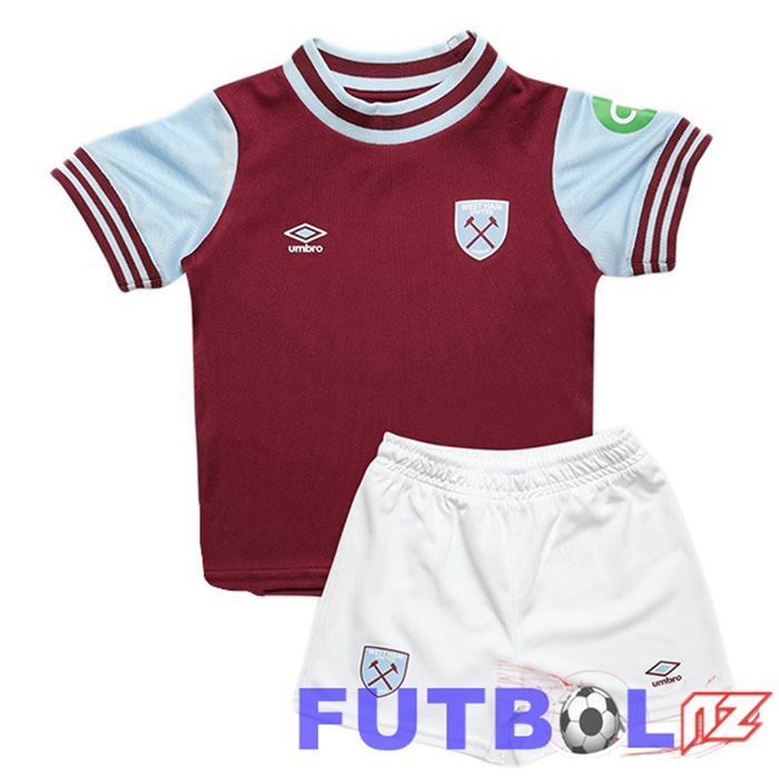 Camisetas De Futbol West Ham United Ninos Primera Rojo 2024/2025