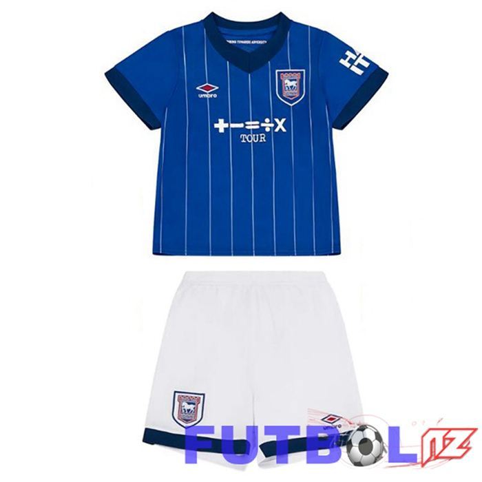 Camisetas De Futbol Ipswich Town Ninos Primera Azul 2024/2025