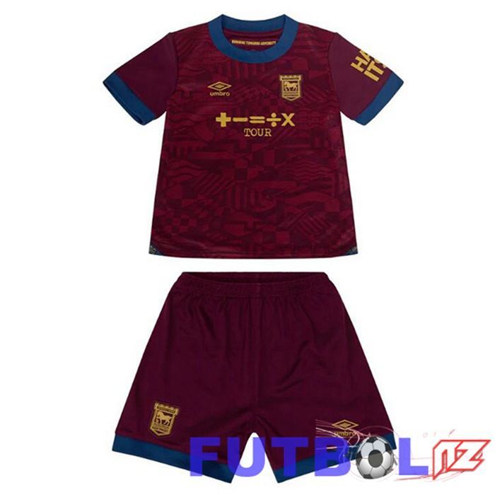 Camisetas De Futbol Ipswich Town Ninos Segunda Marrón 2024/2025