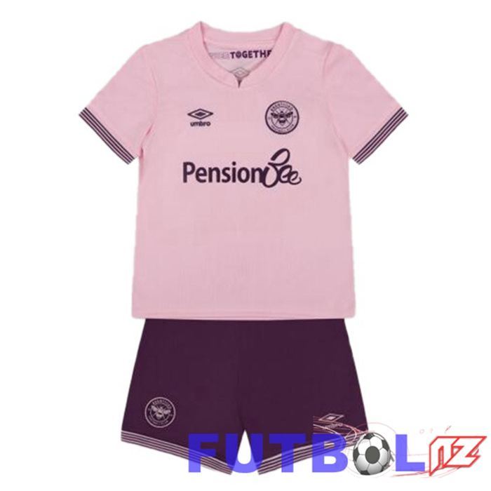 Camisetas De Futbol Brentford FC Ninos Segunda Rosa 2024/2025