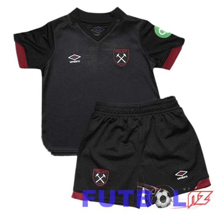 Camisetas De Futbol West Ham United Ninos Segunda Negro 2024/2025