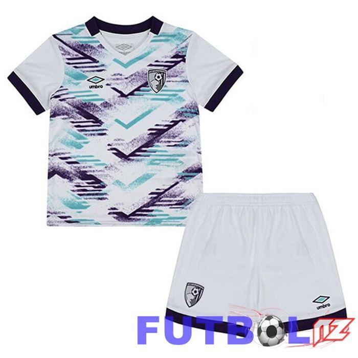Camisetas De Futbol AFC Bournemouth Ninos Segunda Blanco 2024/2025