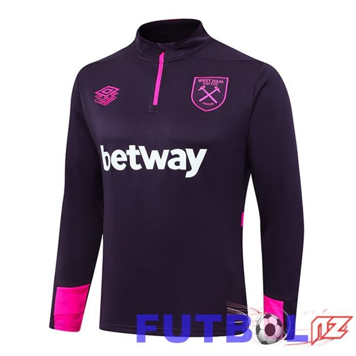 Sudadera De Entrenamiento West Ham United Púrpura 2024/2025