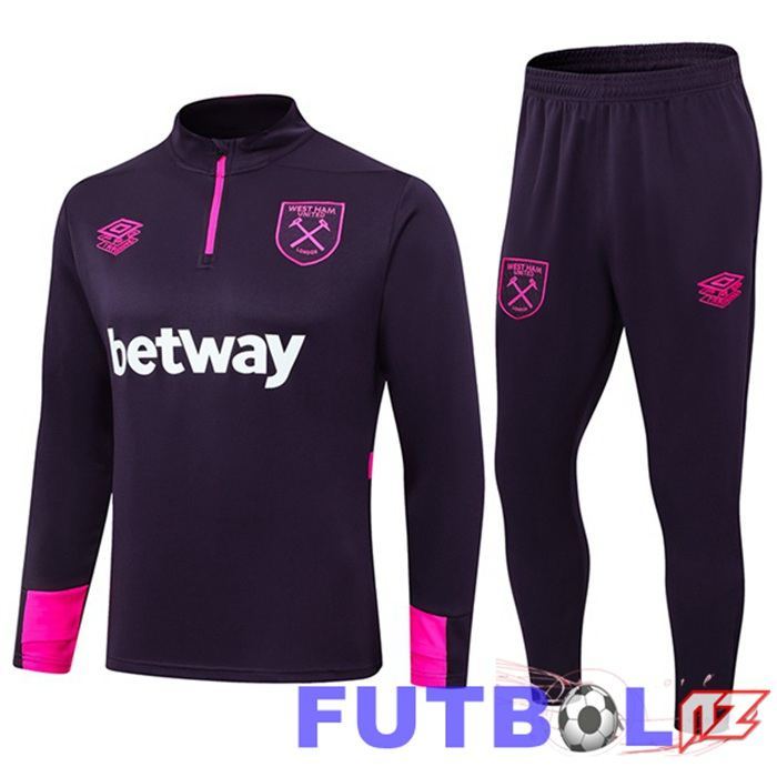 Chandal Equipos De Futbol West Ham United Púrpura 2024/2025 Chandal Equipos De Futbol West Ham United Púrpura 2024/2025