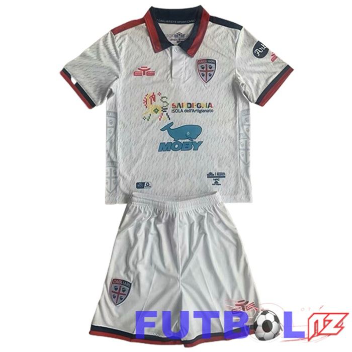 Camisetas De Futbol Cagliari Ninos Segunda 2023/2024