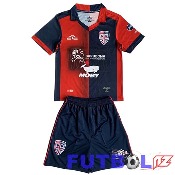 Camisetas De Futbol Cagliari Ninos Primera 2023/2024