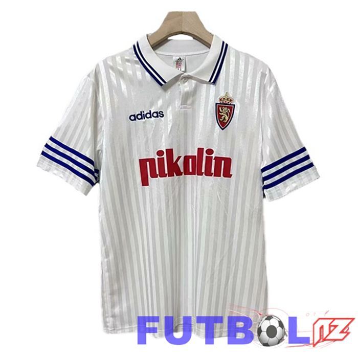 Camisetas De Futbol Real Zaragoza Retro Primera Blanco 1995-1996