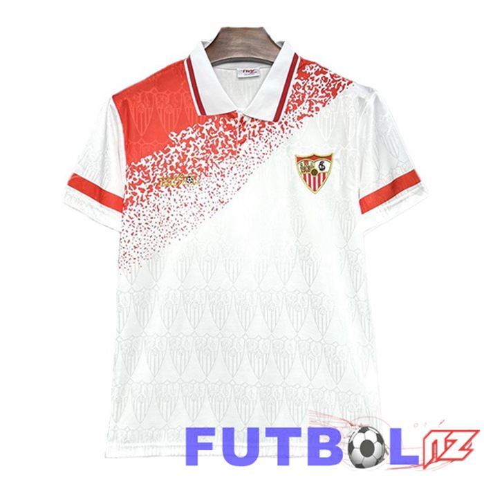Camisetas De Futbol Sevilla FC Retro Primera Blanco 1993-1994