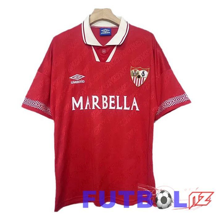 Camisetas De Futbol Sevilla FC Retro Segunda Rojo 1994-1996