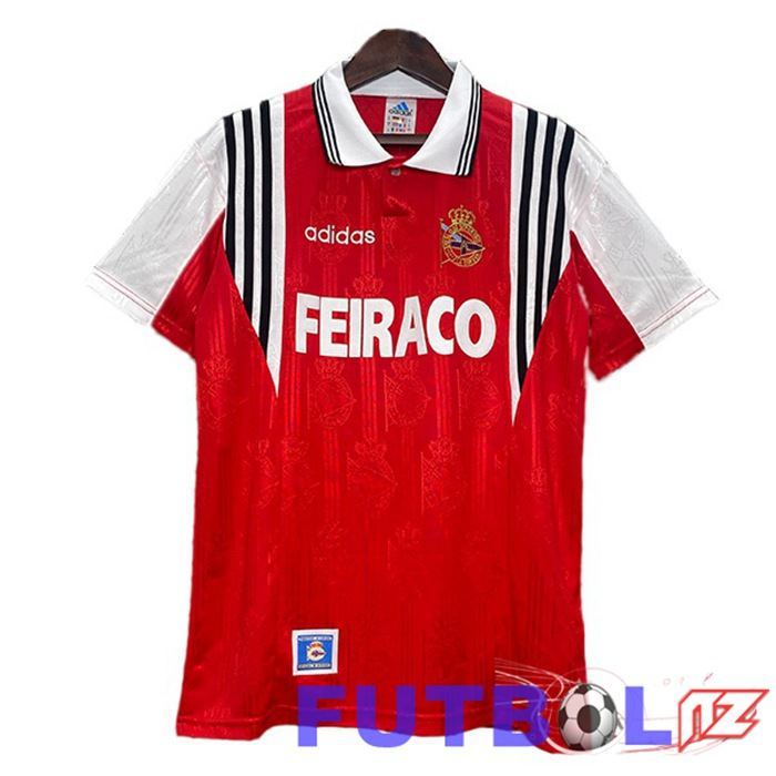 Camisetas De Futbol Deportivo La Coruna Retro Segunda Rojo 1997-1998