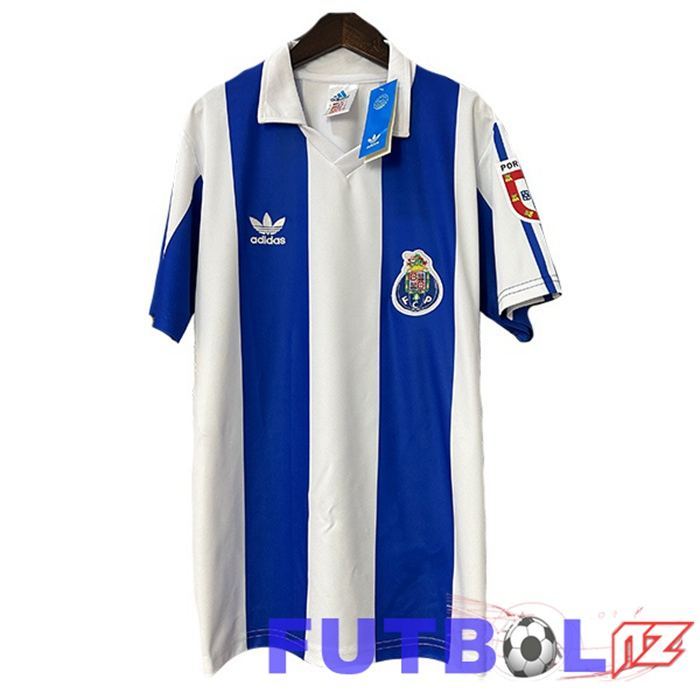 Camisetas De Futbol FC Porto Retro Primera Blanco Azul 1986-1987