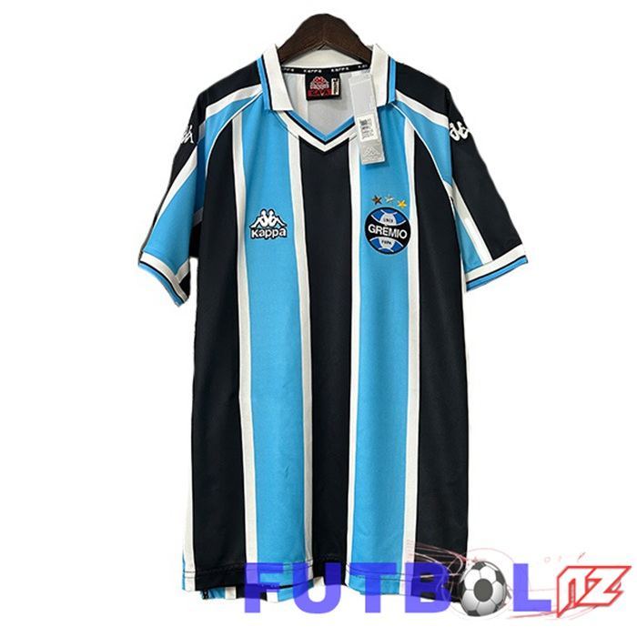 Camisetas De Futbol Gremio Retro Primera Blanco Azul 2000-2001