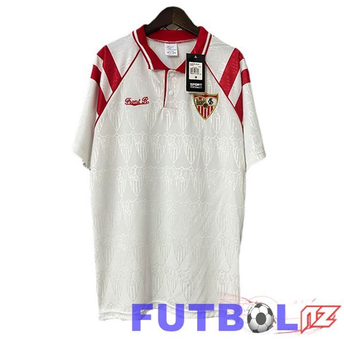 Camisetas De Futbol Sevilla FC Retro Primera Blanco 1992-1993