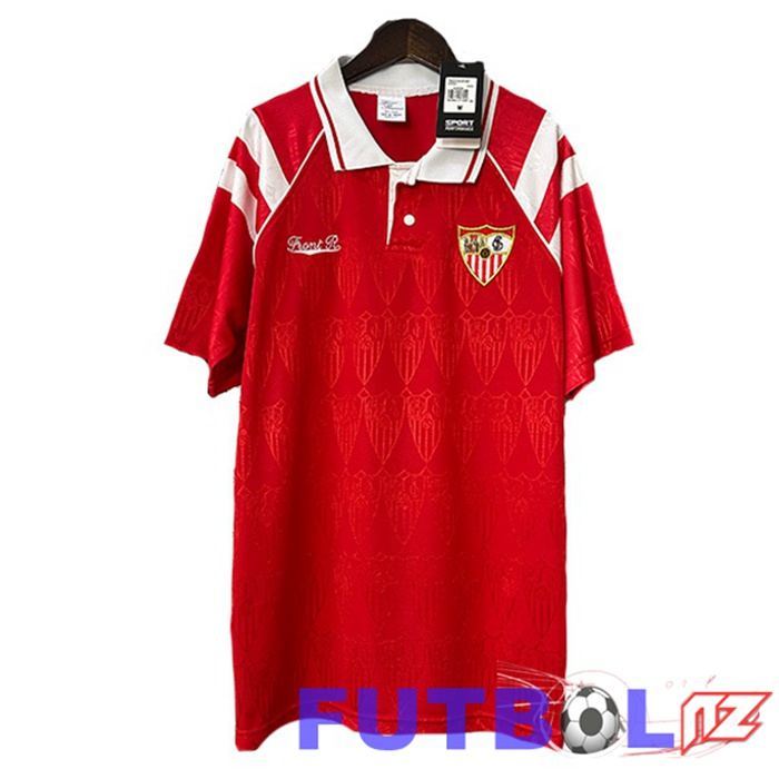 Camisetas De Futbol Sevilla FC Retro Segunda Rojo 1992-1993