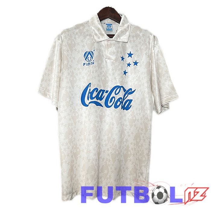 Camisetas De Futbol Cruzeiro EC Retro Segunda Blanco 1993-1994