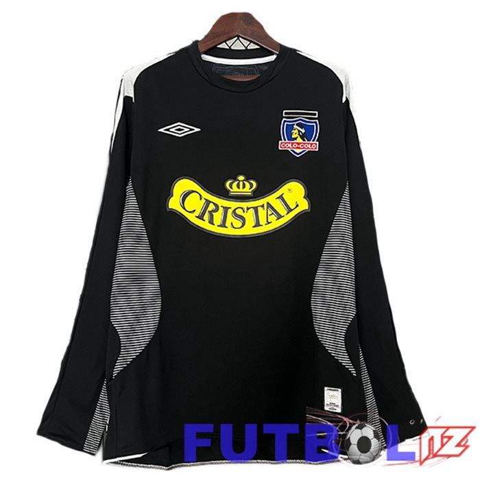 Camisetas De Futbol Colo-Colo Retro Segunda Manga Larga Negro 2006
