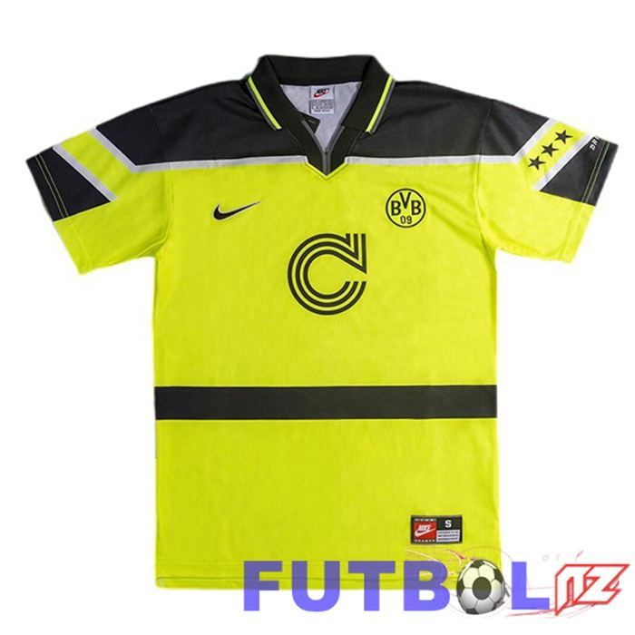 Camisetas De Futbol Dortmund BVB Retro Champions League Amarillo 1996-1997