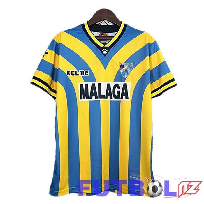 Camisetas De Futbol Malaga Retro Segunda Amarillo Azul 1997-1998