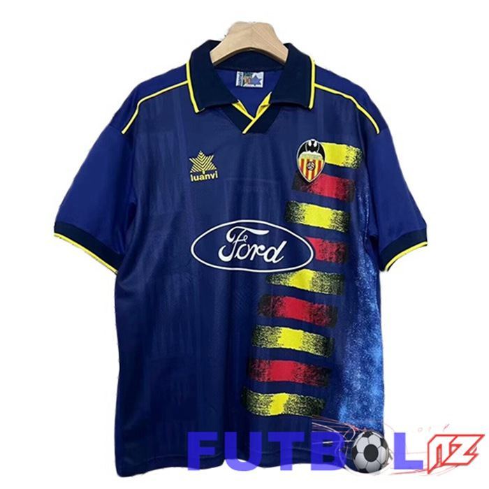 Camisetas De Futbol Valencia CF Retro Segunda Azul 1996-1997