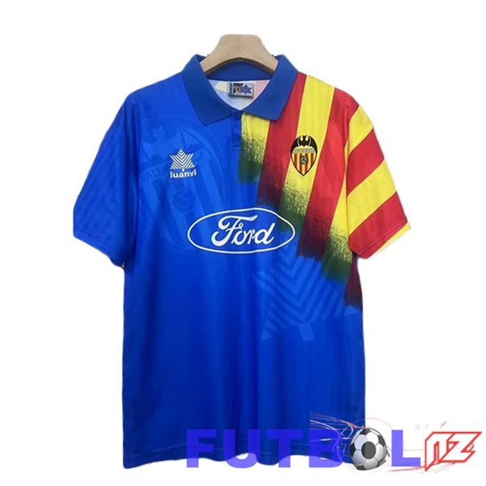 Camisetas De Futbol Valencia CF Retro Segunda Azul 1995-1996