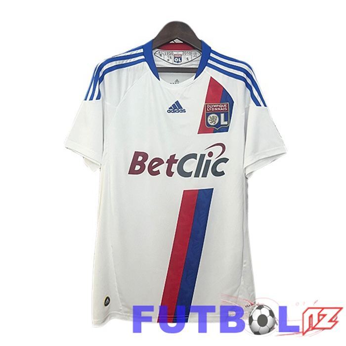 Camisetas De Futbol lyon OL Retro Primera Blanco 2010-2011