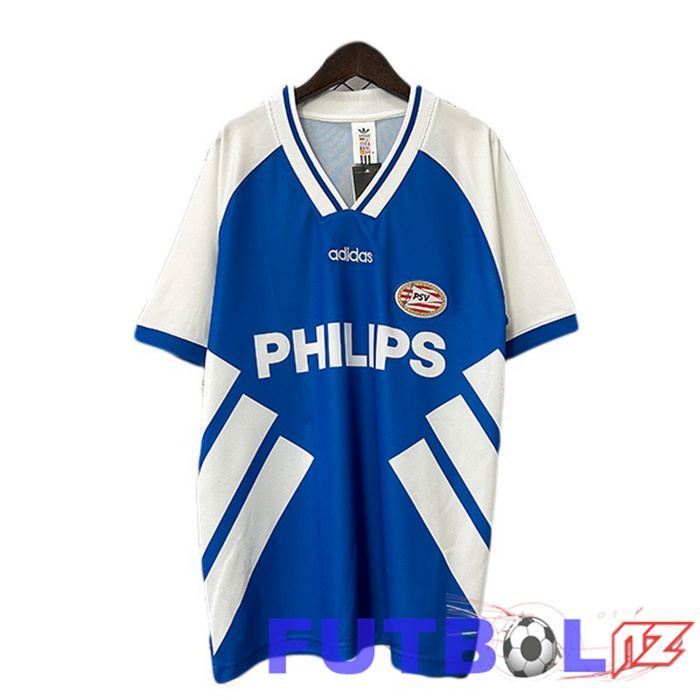 Camisetas De Futbol PSV Eindhoven Retro Segunda Blanco Azul 1994
