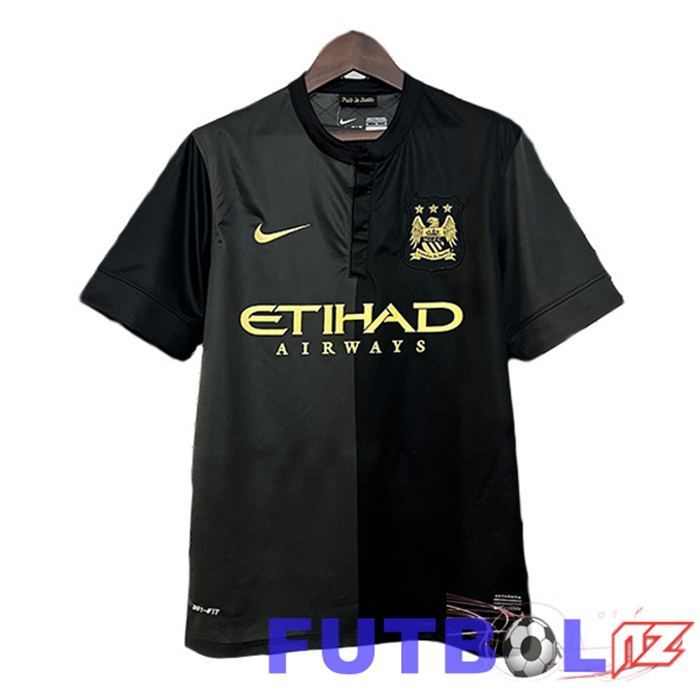 Camisetas De Futbol Manchester City Retro Segunda Negro 2013-2014
