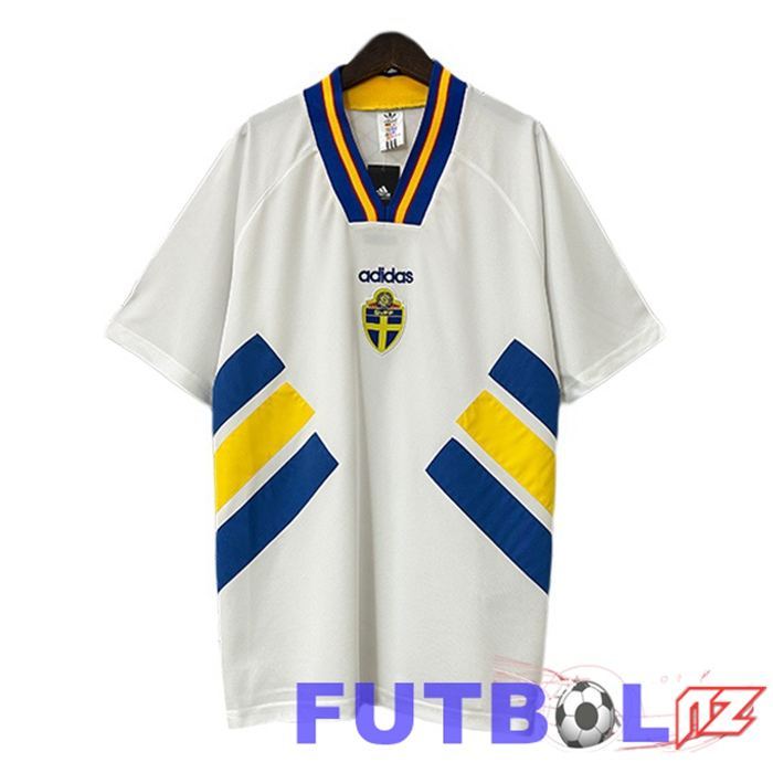 Camisetas De Futbol Suecia Retro Segunda Blanco 1994