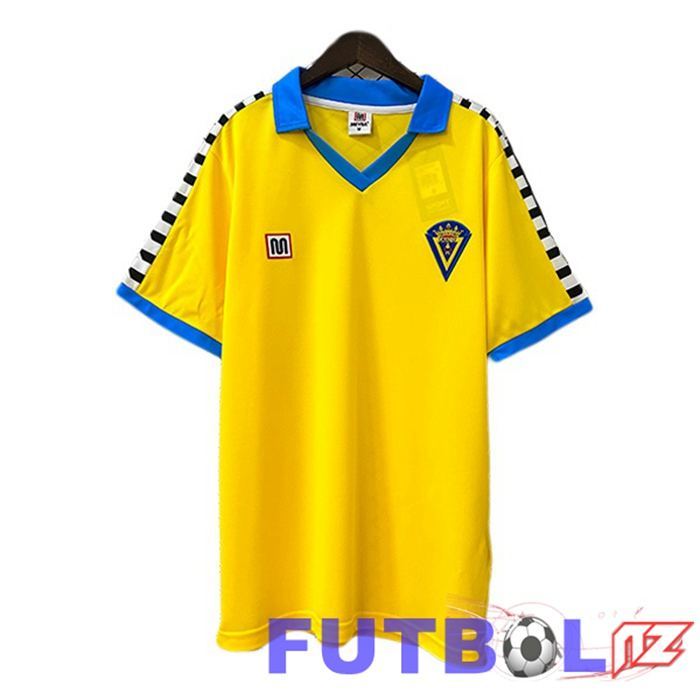Camisetas De Futbol Cadiz CF Retro Primera Amarillo 1983-1984