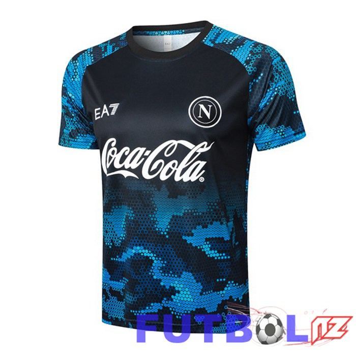 Camiseta Entrenamiento SSC Napoli Azul Negro 2024/2025