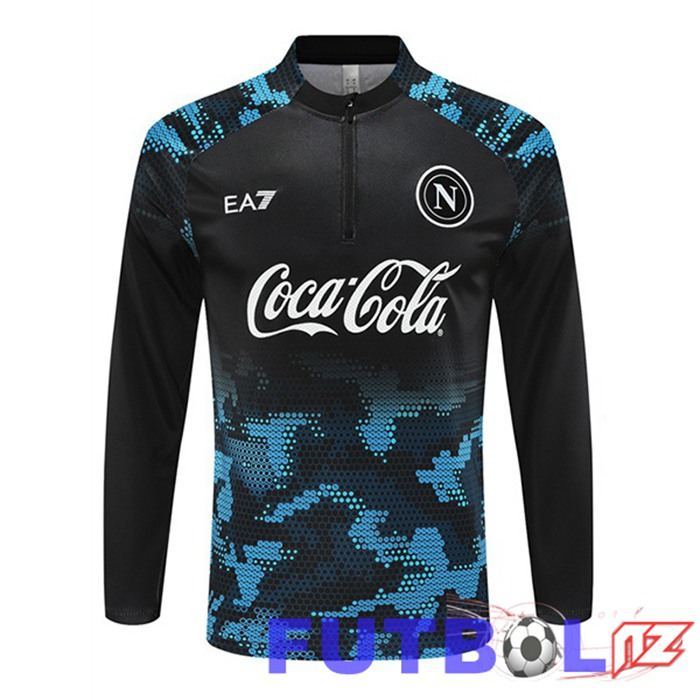 Sudadera De Entrenamiento SSC Napoli Negro Azul 2024/2025