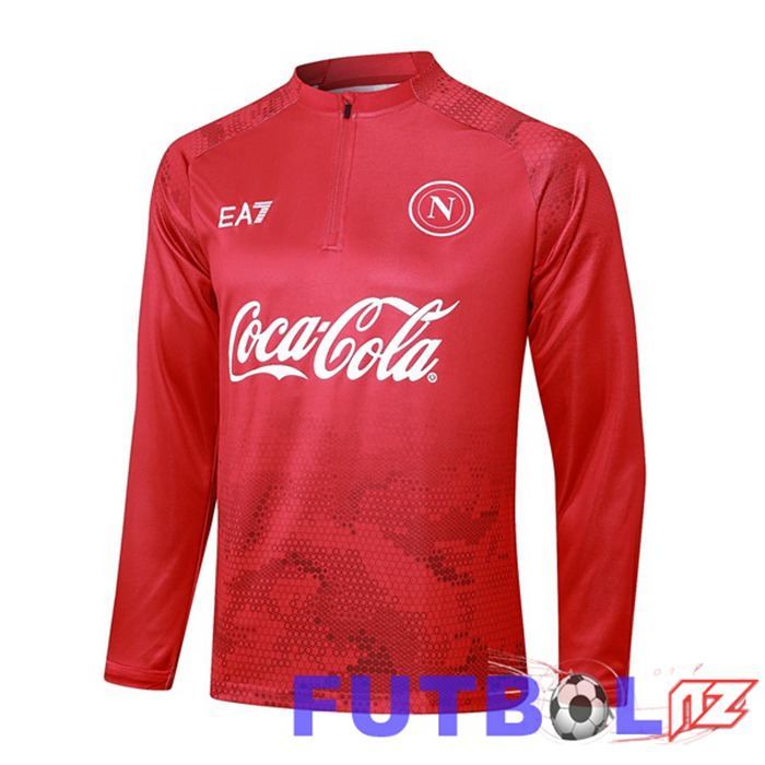 Sudadera De Entrenamiento SSC Napoli Rojo 2024/2025