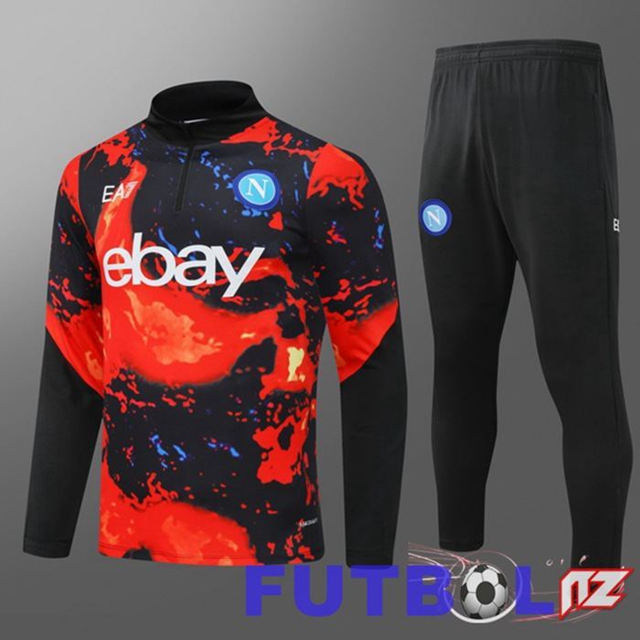 Chandal Equipos De Futbol SSC Napoli Ninos Rojo Negro 2024/2025