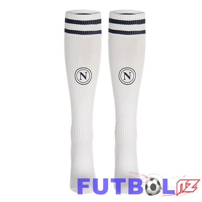 Calcetines De Futbol SSC Napoli Segunda Blanco 2024/2025